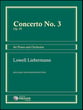Concerto No. 3, Op. 95 piano sheet music cover